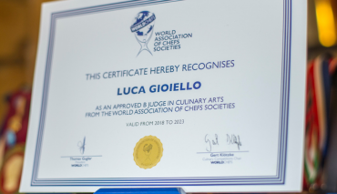 Luca Gioiello giudice della World Associations of Chefs Societies